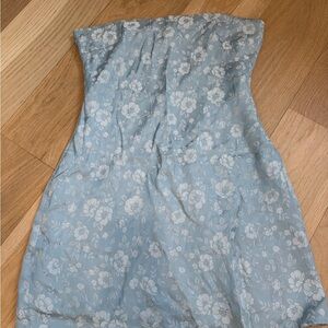 Princess Polly Light Blue Strapless Dress